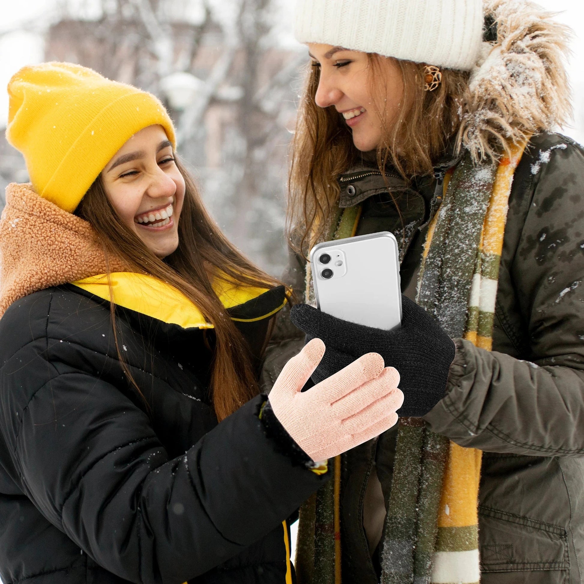 Winter warm gloves, with inner lining and thickened padding, GlowCart