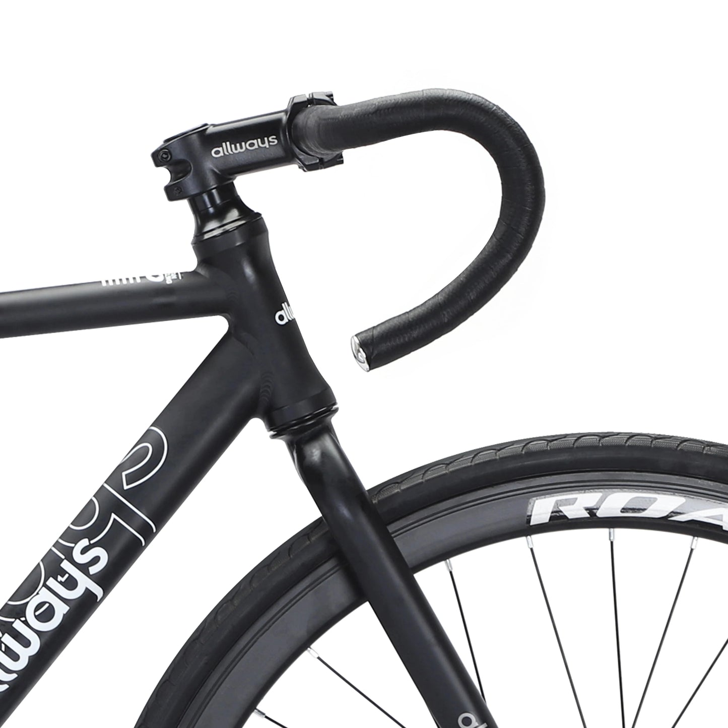 Allways 700C road bike aluminum alloy drop handlebars fixed gear bike rear brake adult bicycle GlowCart