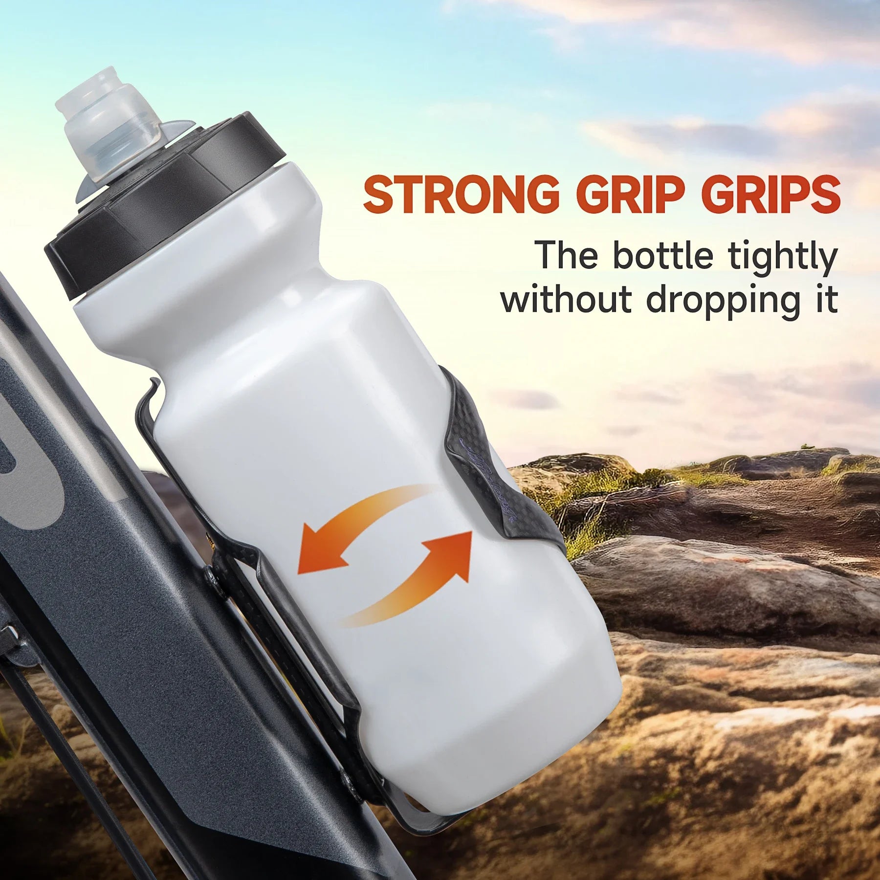 KOCEVLO Bottle Holder Carbon Fibre Bicycle Bottle Cage Side opening Mountain Rode Bike Lightweight Cycling Equipment GlowCart