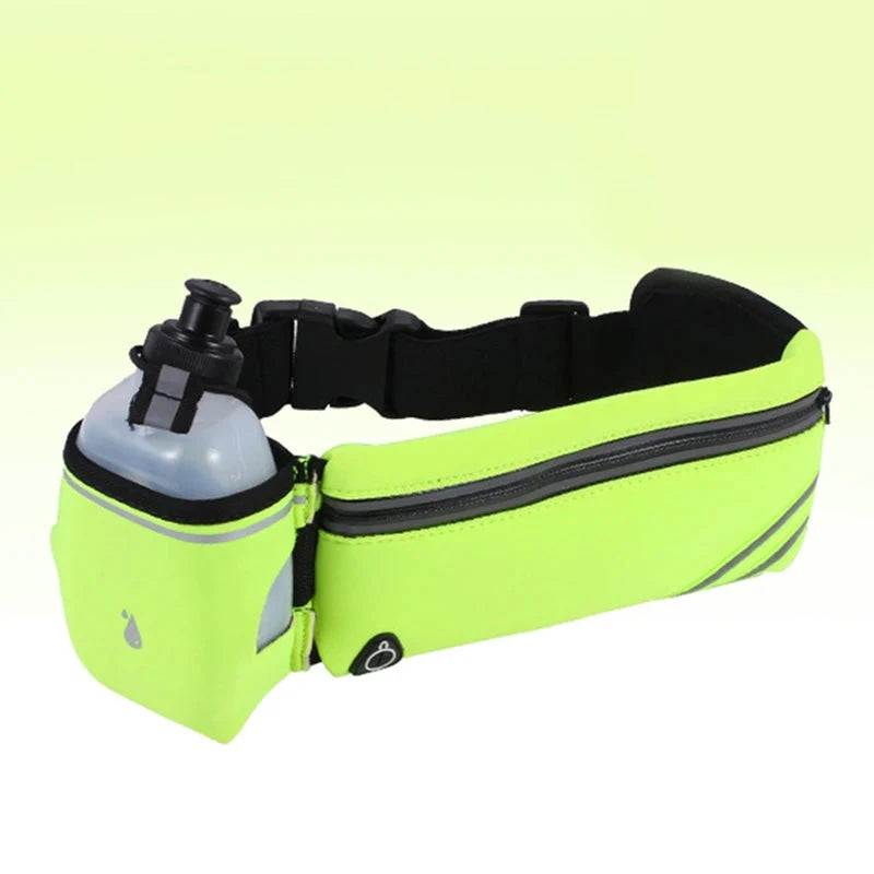 Men Women Waist Bag Hydration Running Belt Fanny Waist Pack Sports Marathon Running Outdoor Riding Fitness With Water Bottles GlowCart