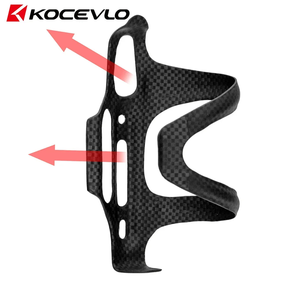 KOCEVLO Bottle Holder Carbon Fibre Bicycle Bottle Cage Side opening Mountain Rode Bike Lightweight Cycling Equipment GlowCart