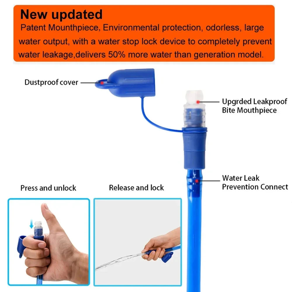 Outdoor Sport Water Reservoir Hydration Pack Water Bladder Bag 1L 1.5L 2L Storage Bag BPA Free Trail Running Hydration Backpack GlowCart