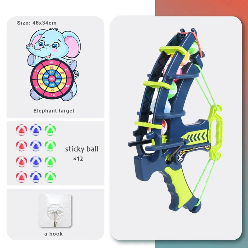 Kids Bow and Arrow Toy Set with Target Board – Safe Suction Cup Arrows, Indoor Outdoor Archery Game for Boys & Girls GlowCart