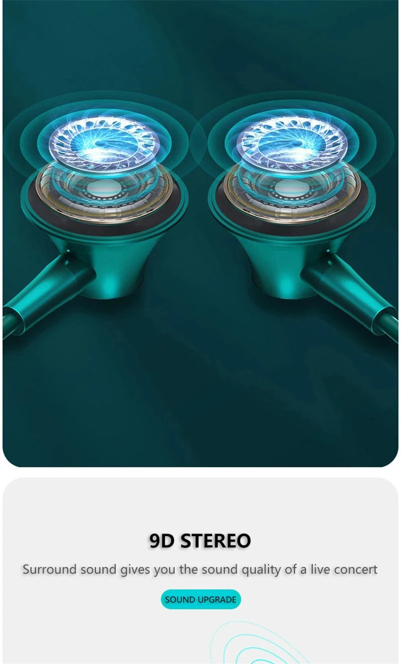 Type-C In-Ear Wired Karaoke Headphones 3.5mm Stereo Music GlowCart