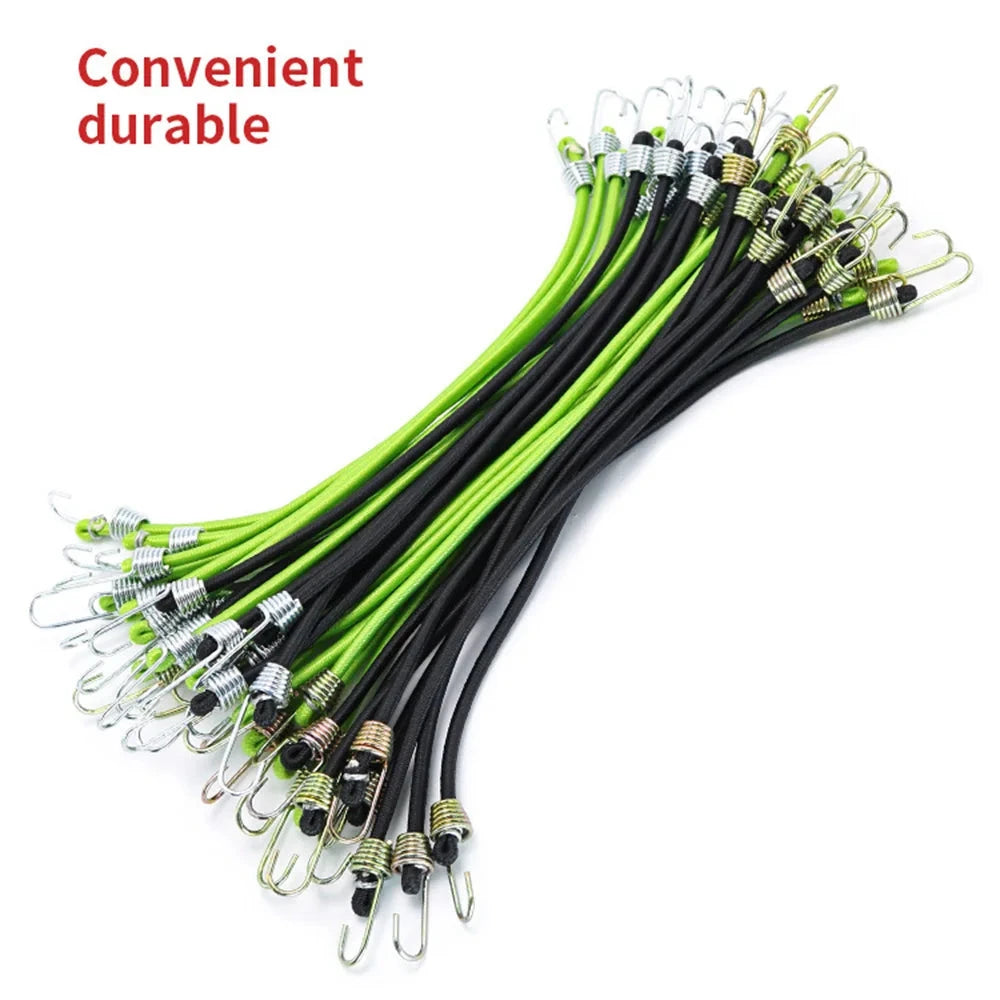12Pcs Elastic Clamping Pules Heavy Duty Stretch Rope Hooks GlowCart