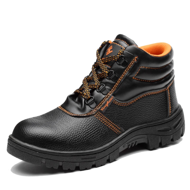 Wear-resisting Men Work Safety Boots Anti-smash