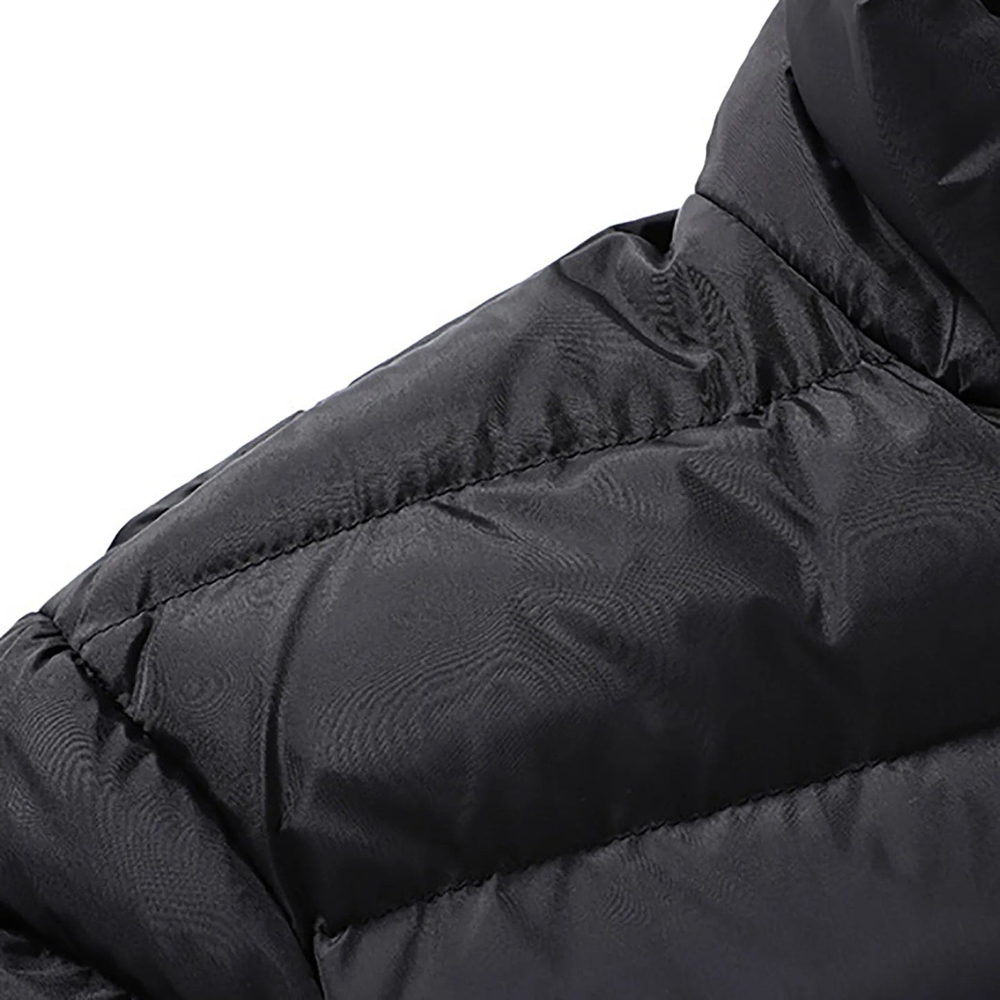 New Thickened Color Cotton Coats For Men Autumn And Winter Padding Jacket Stand Collar Zippered Cardigan Temperament Coat GlowCart