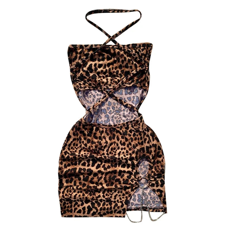 Elegant And Fashionable Women's Sexy Leopard Print Mini GlowCart