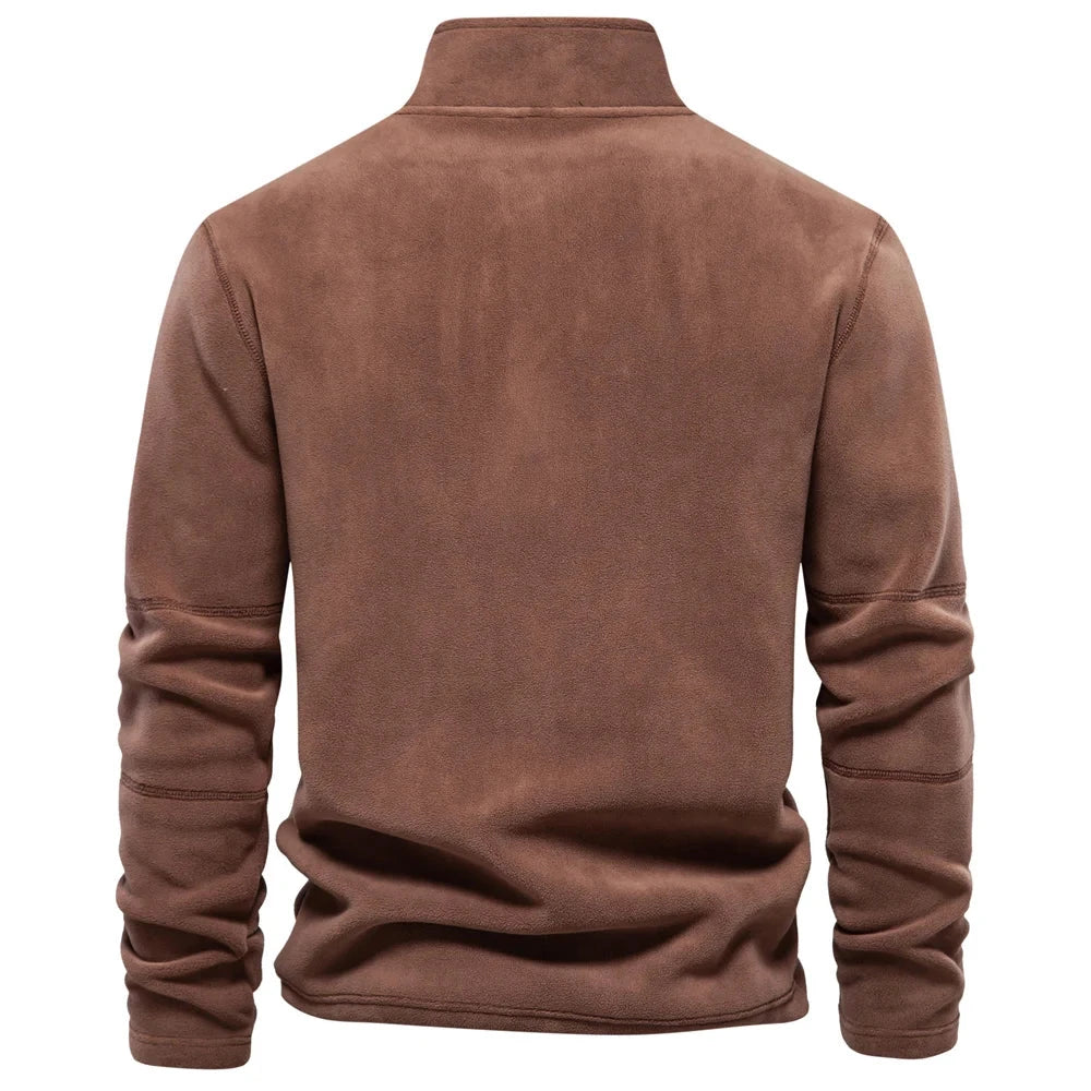 AIOPESON Brand Quality Thicken Warm Fleece Jacket for Men GlowCart