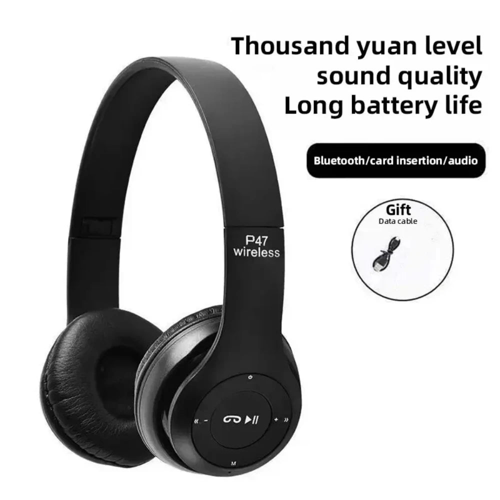 P47 Wireless Headphones Bluetooth 5.0 Earphones Foldable