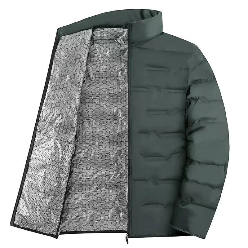 Graphene Self-heating Down Jacket Men Solid Windproof GlowCart