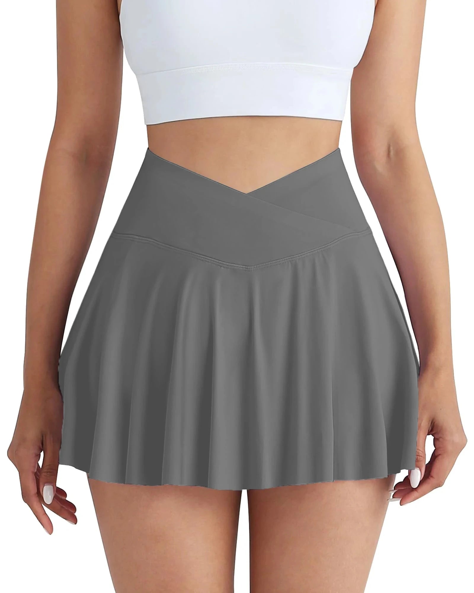 Gym Sports Skirt Woman Fitness Pockets Running Outdoors GlowCart