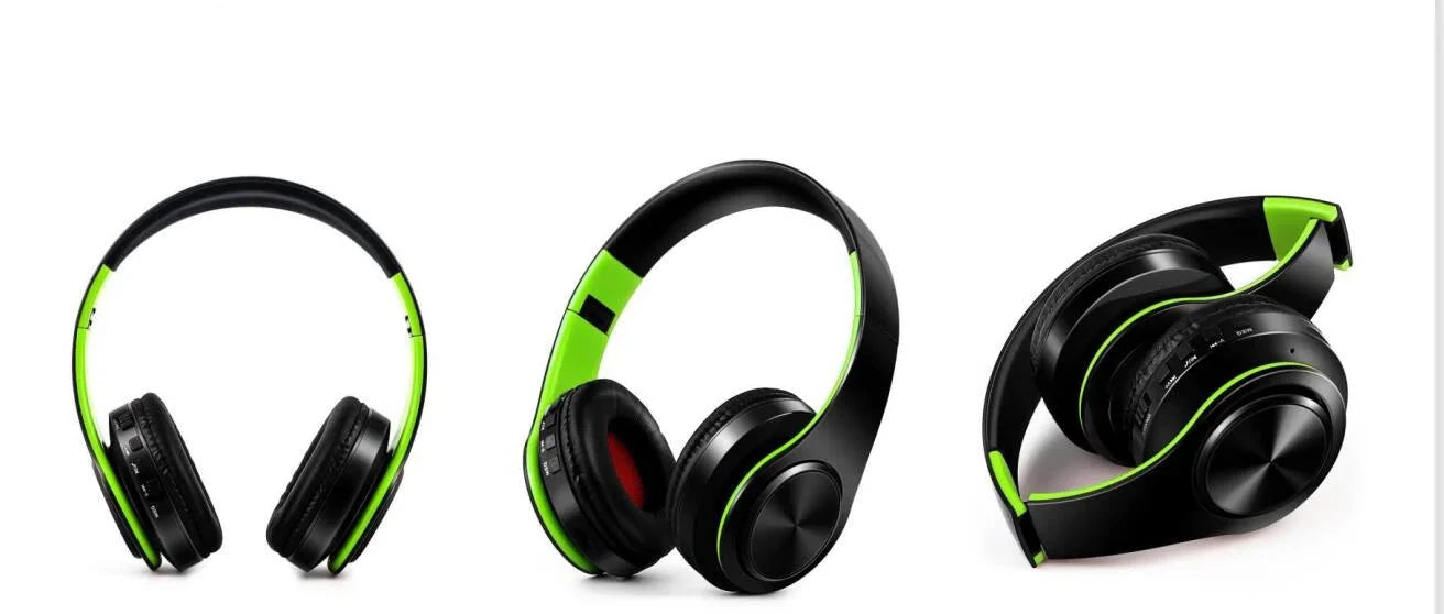 Men Gift Gold Wireless Headphones Bluetooth Earphone Stereo GlowCart