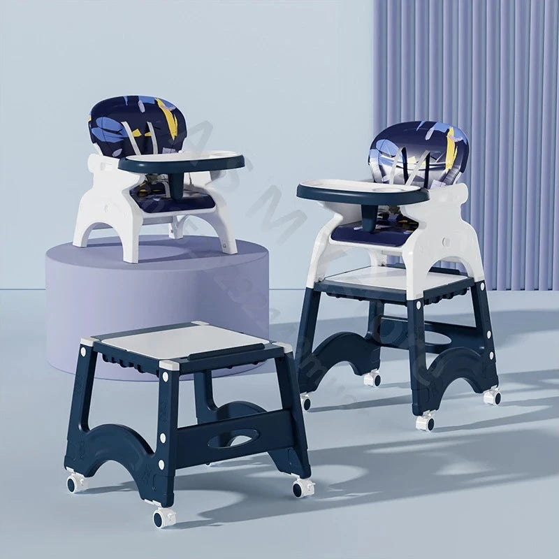 Children's multifunctional dining chair / study table / building block table / home anti-drop / baby dining chair GlowCart