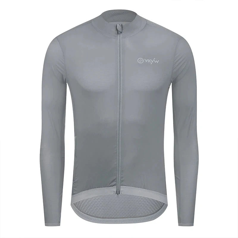 YKYW Men Windproof Waterproof Long Sleeve Cycling Jacket YKK Double Zipper Breathable MTB Bike Clothing Tops Pro Team Jersey GlowCart