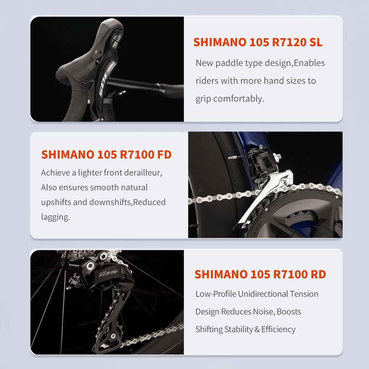 SAVA A7L Pro Carbon Fiber Road Bike, 700C Adult Racing Model, Equipped with Shimano 105 R7120 Groupset, 24-Speed Hydraulic Brake GlowCart