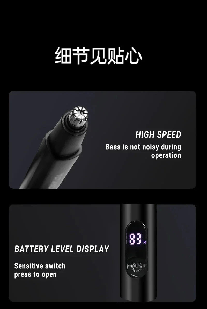 2 In 1 Electric Portable Ear And Nose Hair Trimmer Clipper GlowCart