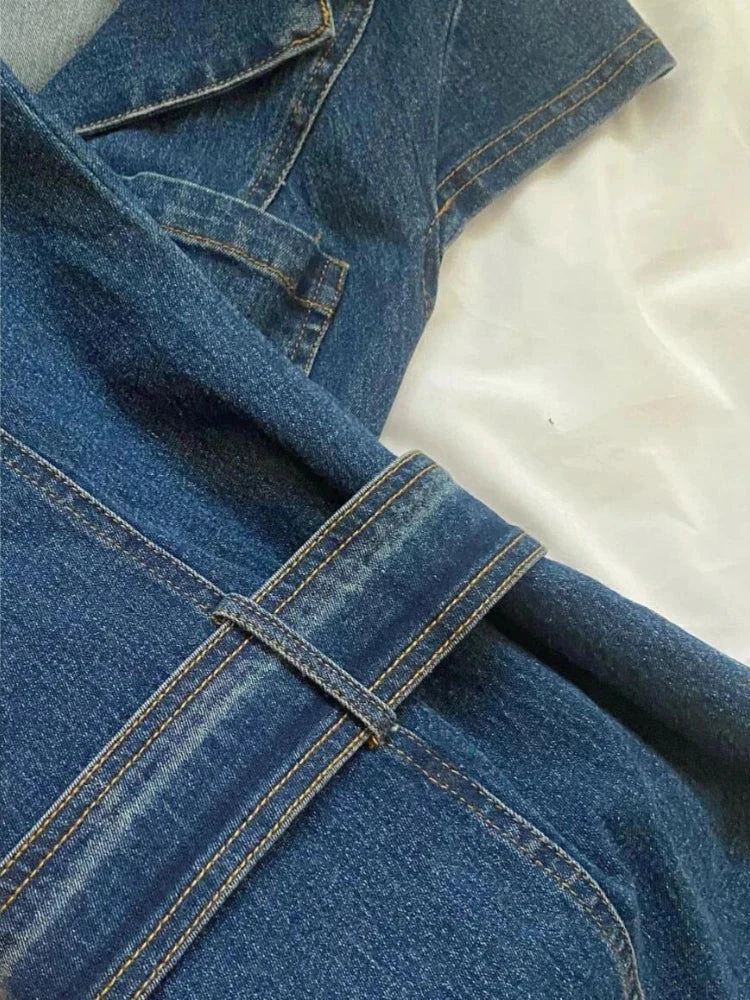 OCEANLOVE Y2k Denim Dresses Women Spring Summer American GlowCart