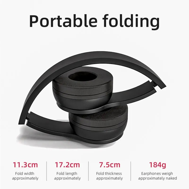 P47 Wireless Headphones Bluetooth 5.0 Earphones Foldable