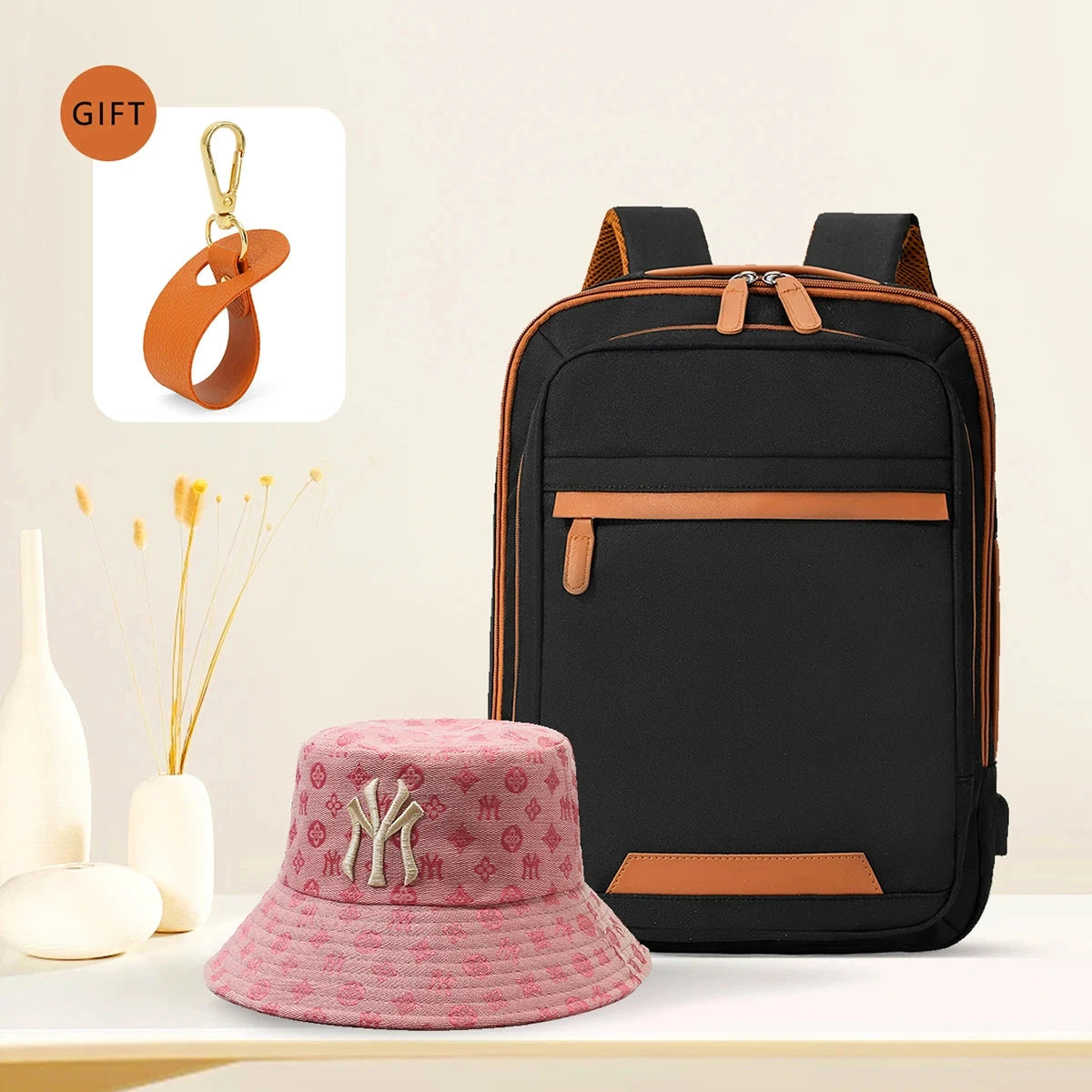 High-Quality USB Rechargeable Backpack Men's Waterproof Bag GlowCart