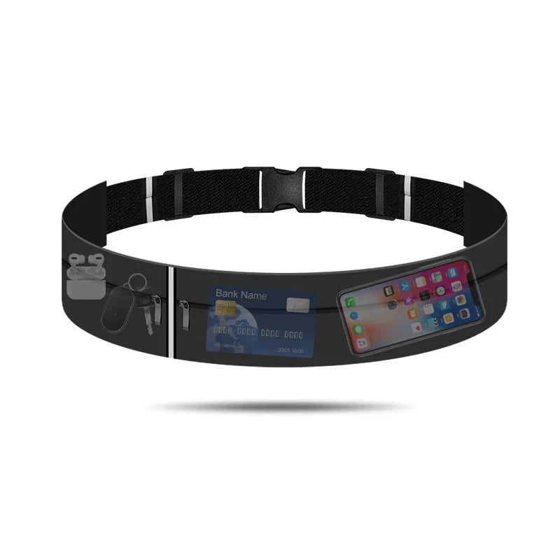 Running Belt Waist Bag with Water Bottle 550ml Women Sports Fanny Pack Men Phone Pouch Jogging Gym Bags Hydration Run GlowCart