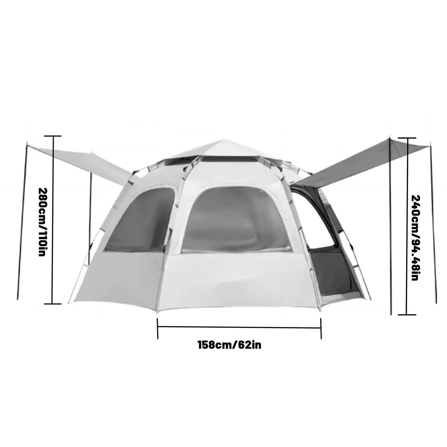 Pop up tents for camping waterproof Portable Windproof tents GlowCart