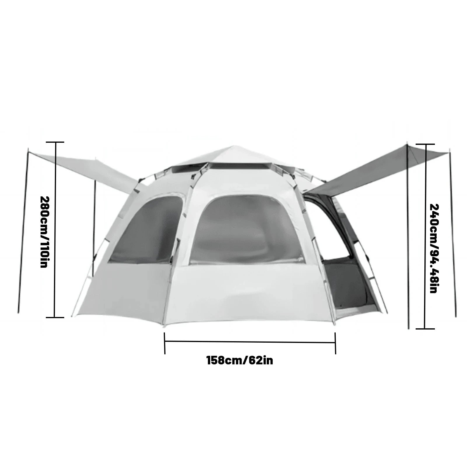 Pop up tents for camping waterproof Portable Windproof tents GlowCart