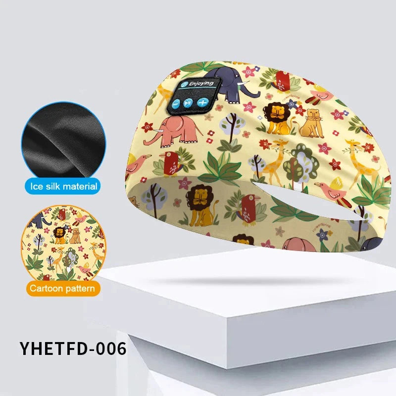 Kids Bluetooth Headphone Music Sport Headband Sleep Mask GlowCart