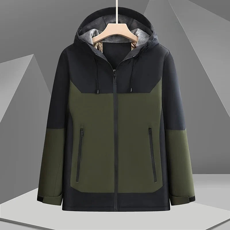 Premium Super Soft Fleece-lined Hooded Anorak Men Outdoor GlowCart