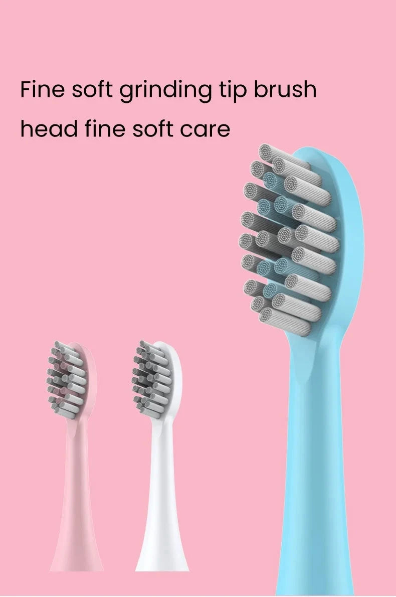 1pc White/Pink Electric Toothbrush Adult Model Soft Bristle GlowCart