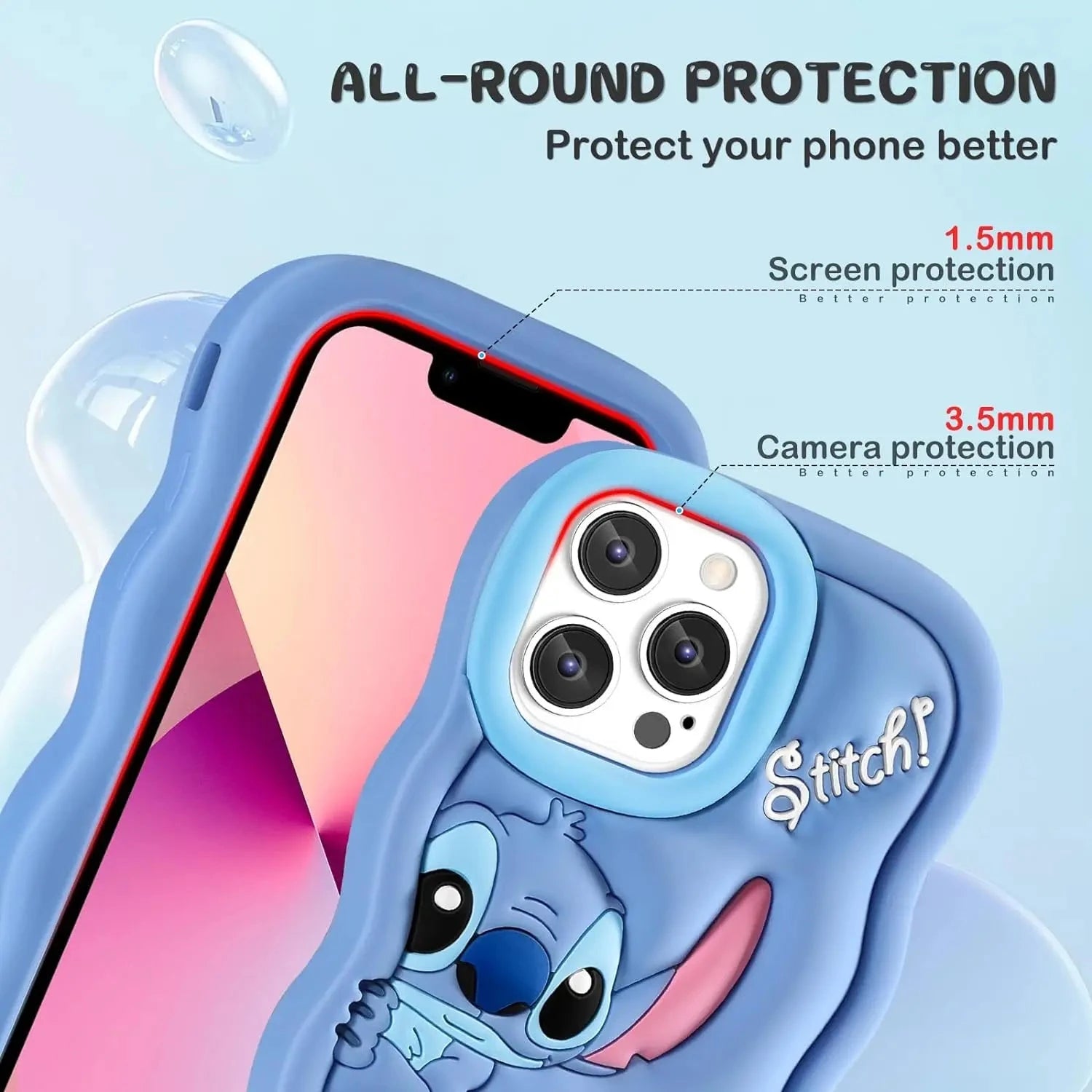 Silicone Wave Stitch Soft Cover Case For iPhone 16 15 14 13 GlowCart