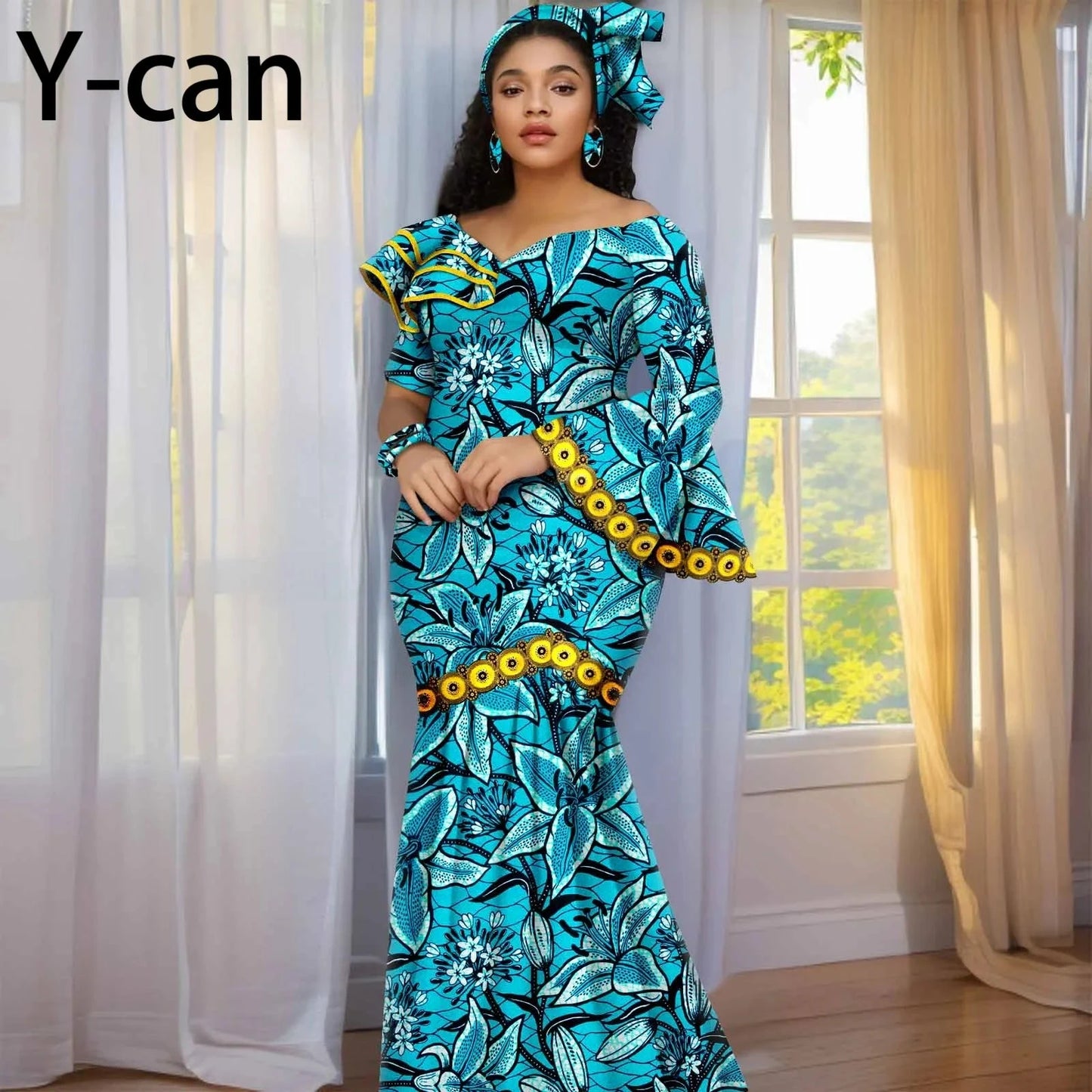 New Fashion African Birthday Dresses for Women Luxury Ankara GlowCart