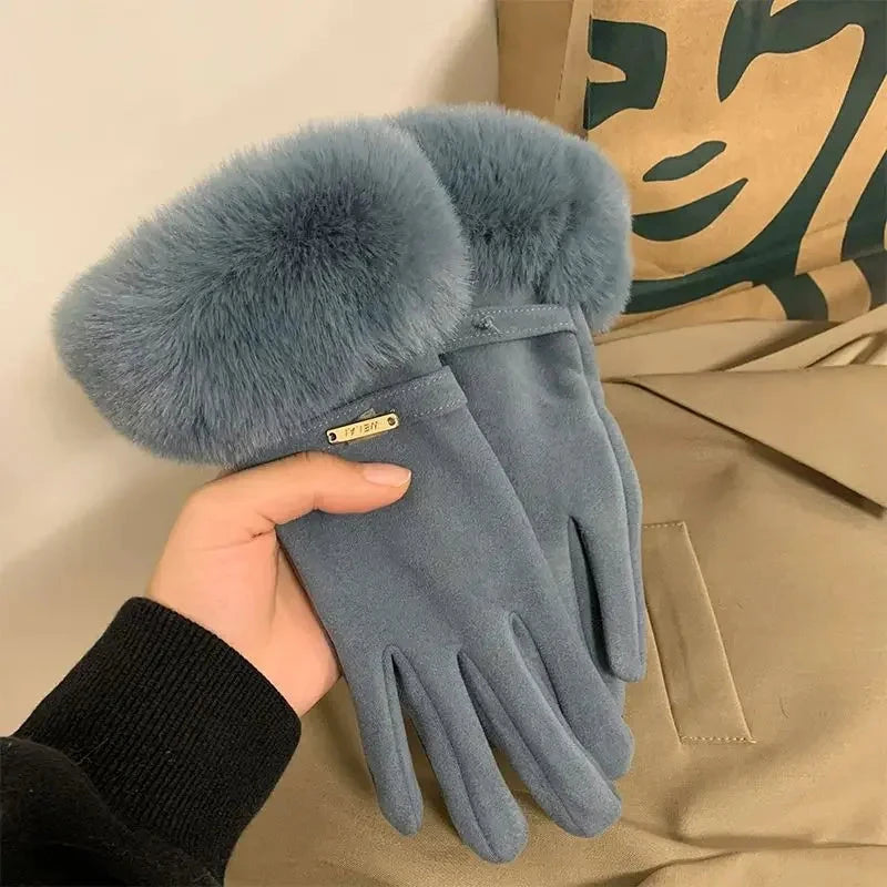 Winter Women Keep Warm Plus Velvet Touch Screen Thicken GlowCart