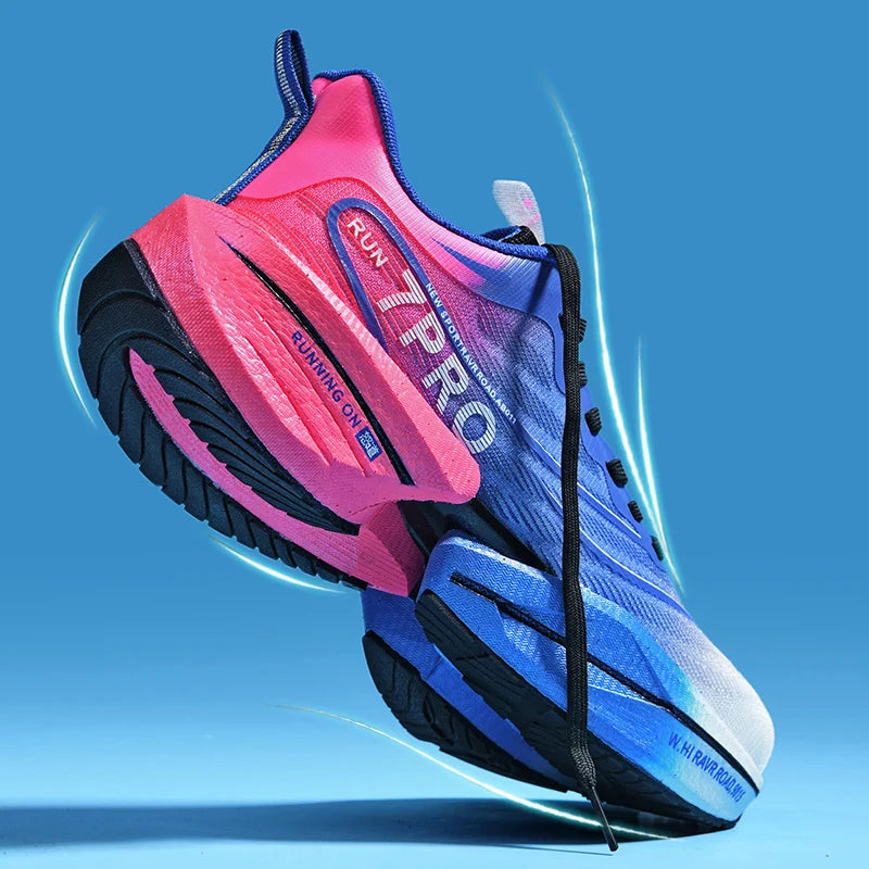 Speciality Carbon Plate Sports Running Shoes Marathon Air Cushion Men Breathable Lightweight Women Comfortable Nonskid Sneakers GlowCart