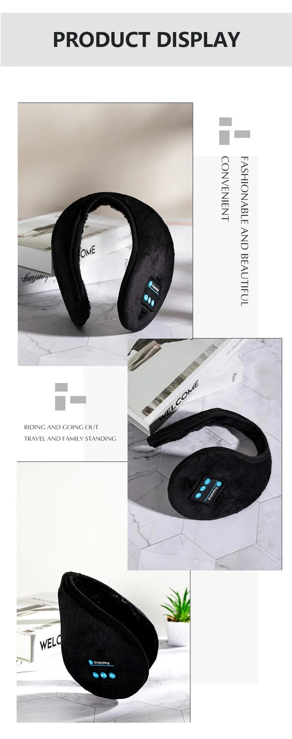 Wireless Ear muffs Bluetooth Headphones Earmuffs Winter GlowCart