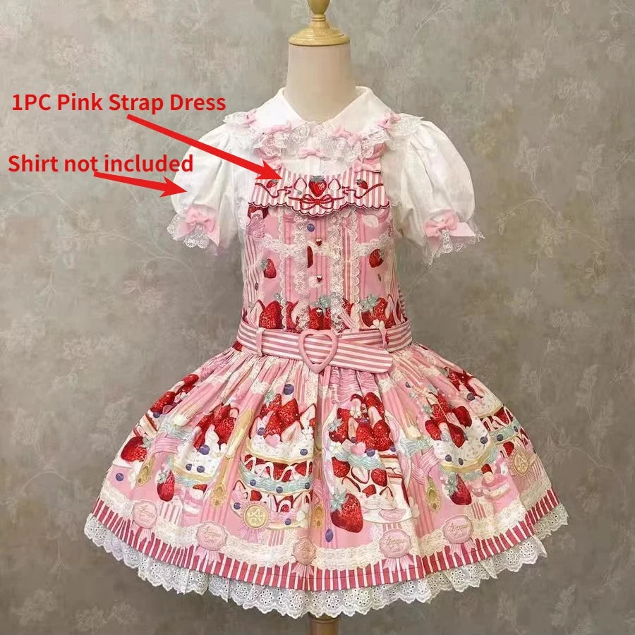 MAGOGO Victorian Sweet Lolita Jsk Dress Cute Striped GlowCart
