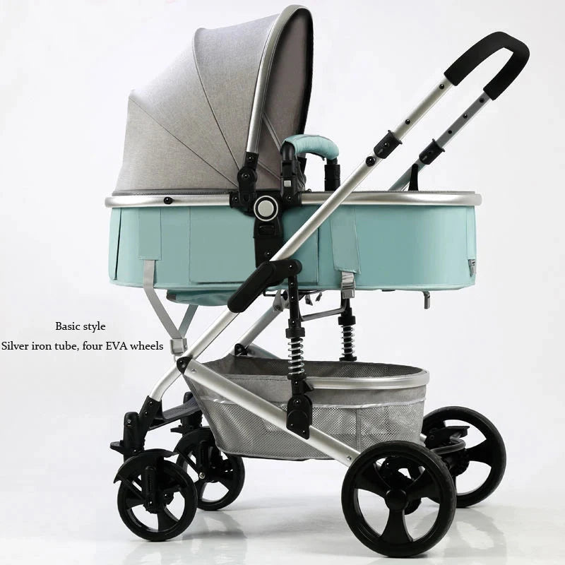 Newborn 2 In 1 Baby Stroller,Luxury high landscape baby carriage,Folding pram,travel Pushchair,baby trolley car,baby strollers GlowCart