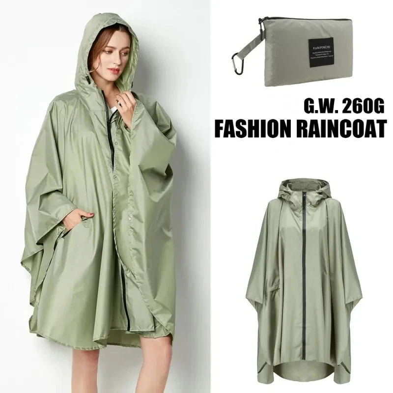 Hooded Rain Poncho Jacket Coat Waterproof Rain Poncho GlowCart