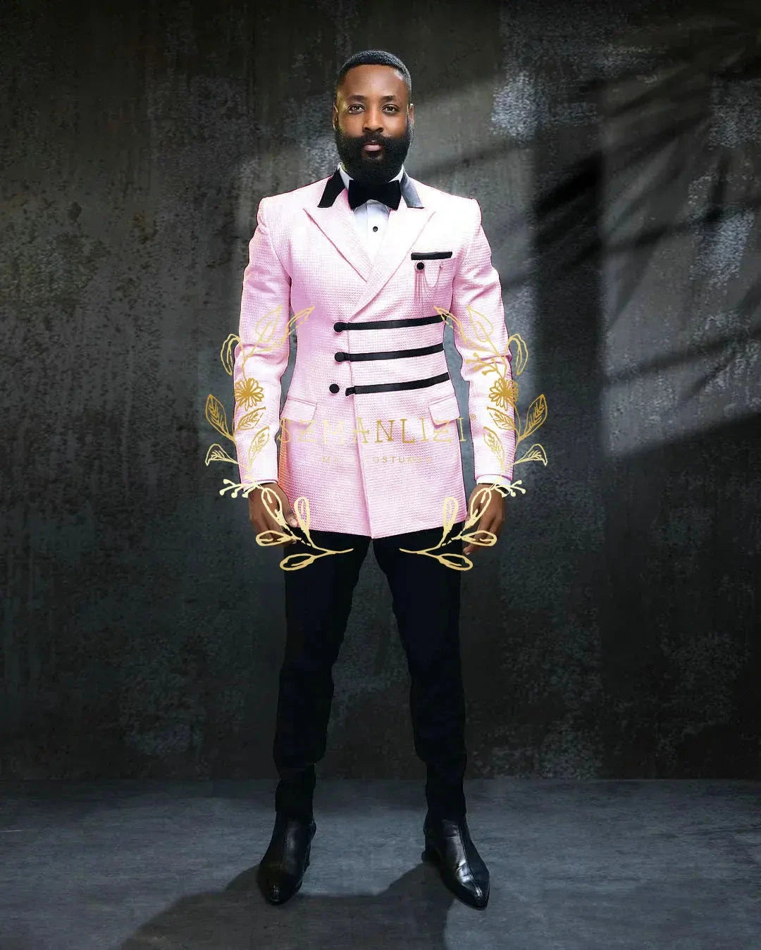 Blazer Sets Plaid Fashion Peaked Lapel Men Wedding Prom GlowCart