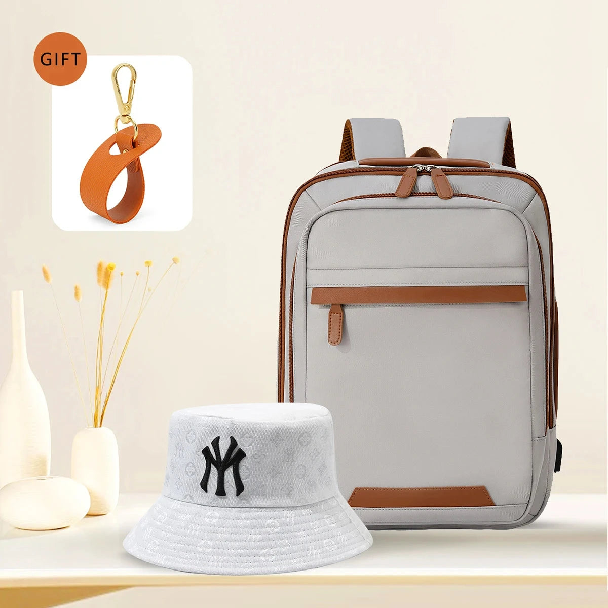 High-Quality USB Rechargeable Backpack Men's Waterproof Bag GlowCart