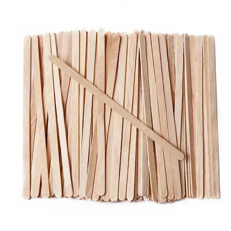 Wooden Waxing Stick Disposable Wax Bean Wiping Wax Tool GlowCart