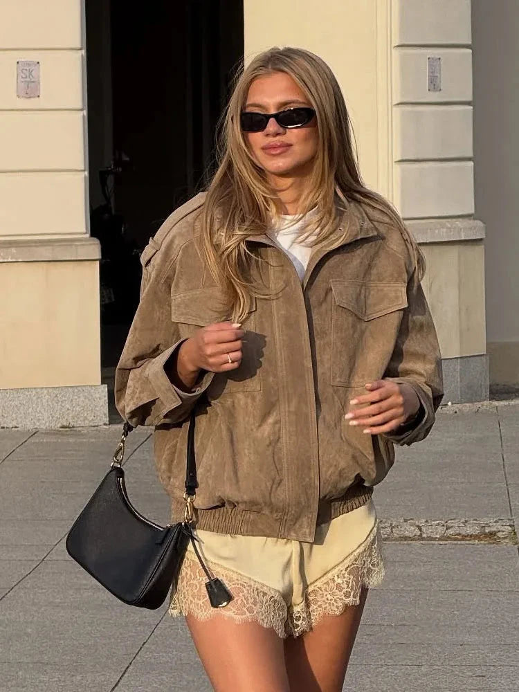 HH Women's New Fashion Long Sleeves Jackets Solid Turtleneck GlowCart