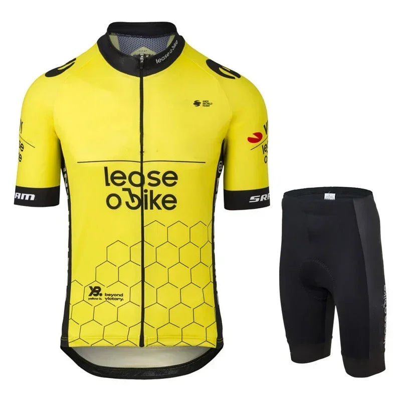 Team 2025 Men's Cycling Clothing Summer Bicycles Jersey Sets Mountain Bike Bib Shorts Triathlon Maillot Shirts Ciclismo GlowCart