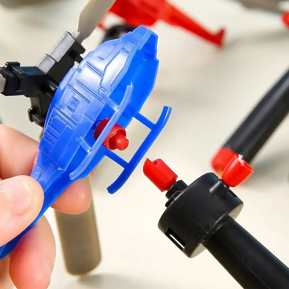 1/3/5sets Bamboo Dragonfly Handle Pull Helicopter Children's Outdoor Games Sports Toys for Boys Girls Adult Gift GlowCart