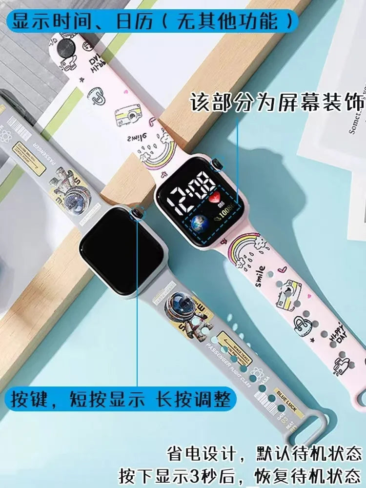 Disney's new Stitch cartoon color printed student LED