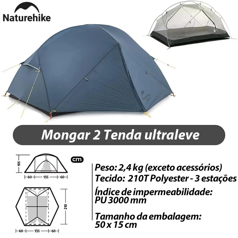 Naturehike Mongar 2 Ultralight Three Season Outdoor GlowCart