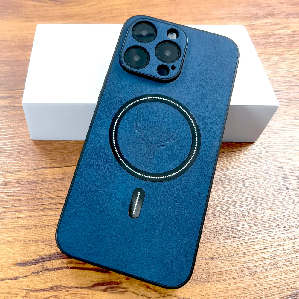 Luxury PU Leather Deer Case For iPhone 17 Air 16 15 14 13 12