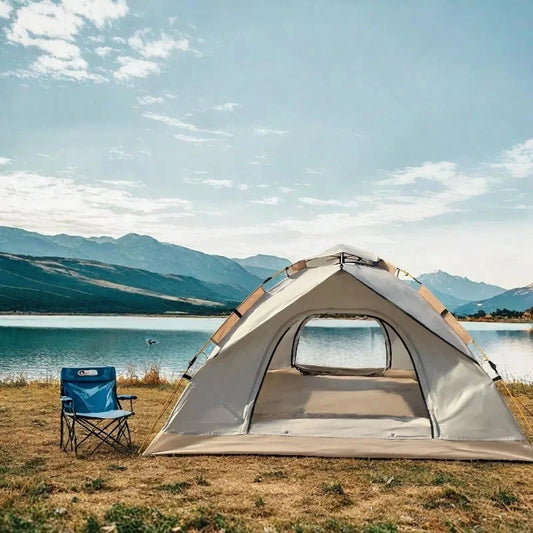 2-Person (blue)/4-Person (white), Extra-Large Tent with Mesh GlowCart