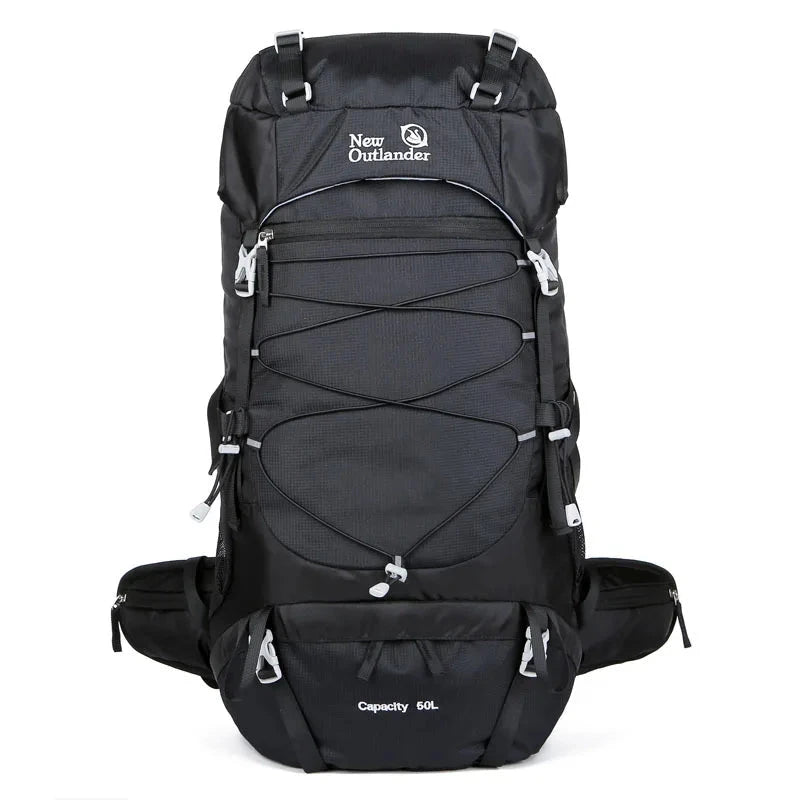 50L Large-Capacity Nylon Backpack for Travel, Camping, GlowCart
