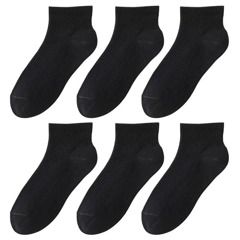 6 pairs of short socks for women, 100% cotton, sweat GlowCart